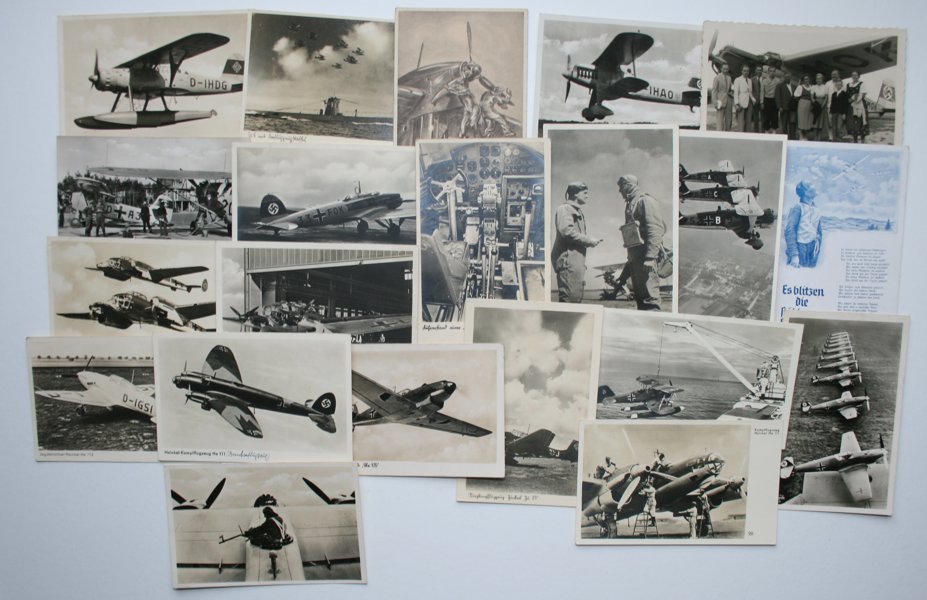 VYKORT Luftwaffe; samling ca 150st WW II.