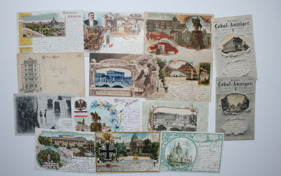 VYKORT Berlin; samling ca 150st gamla.