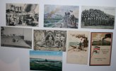 VYKORT REICH Kriegsmarine WW I; ca 50st inkl bättre.