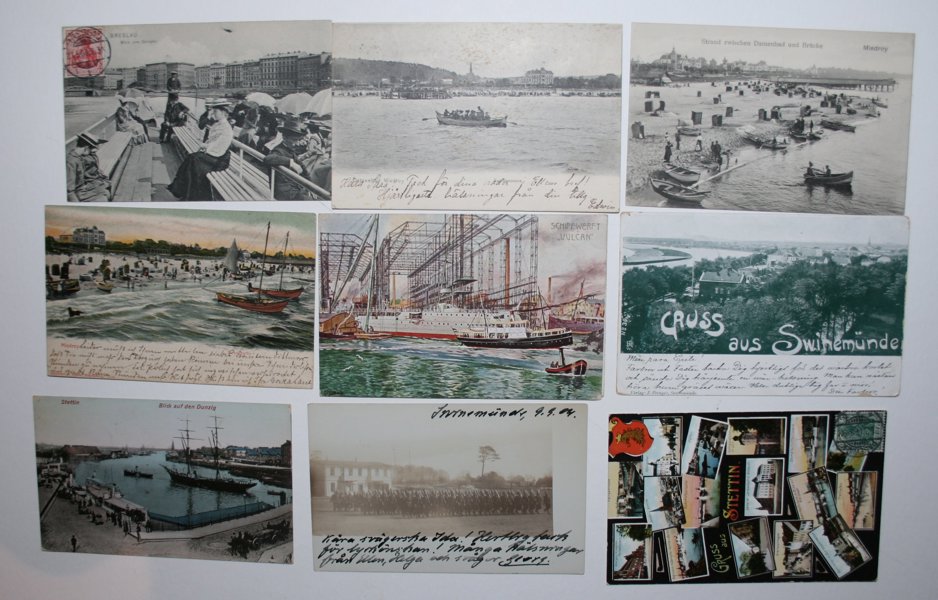 VYKORT REICH: Östersjökusten; 150st gamla vykort.