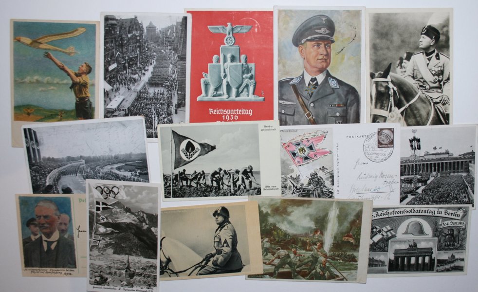 VYKORT REICH Andra Världskriget; ca 175st inkl många bra.