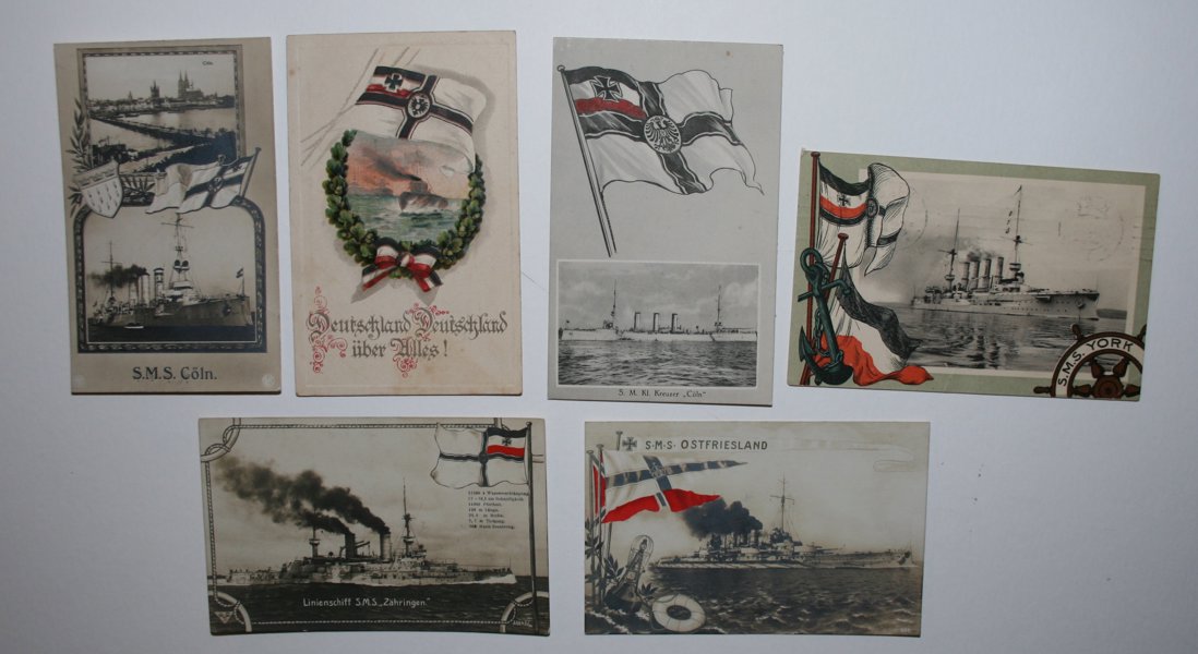 VYKORT REICH Kriegsmarine; ca 200st mest frankerade.