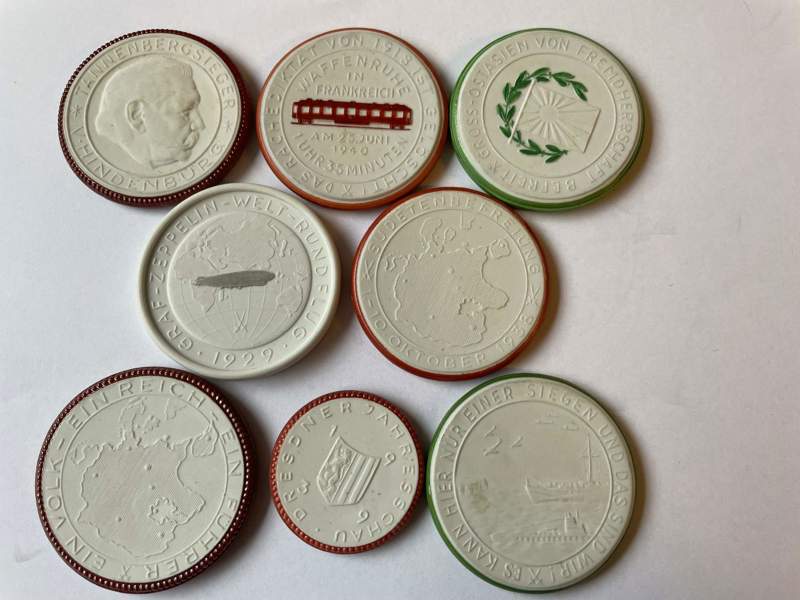 Porslinsmynt: 8st mest tredje Riket.