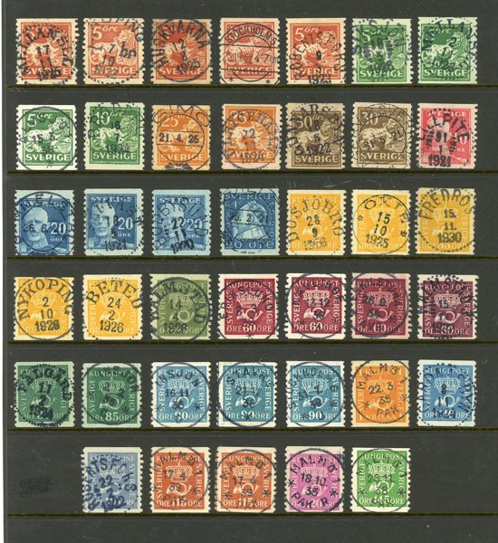 BANDMÄRKEN: 40ex med många lyxstämplar.