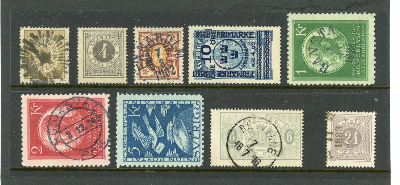 Samling 1855-1974 i Leuchtturmalbum.