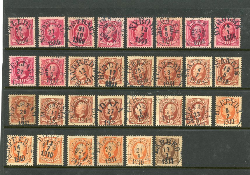 OSCAR II: 30ex med prakt- och lyx stämplar inkl bättre.