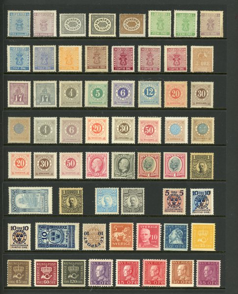 xx/x mycket fina samling till 1949 med bla xx ex Värnamo.