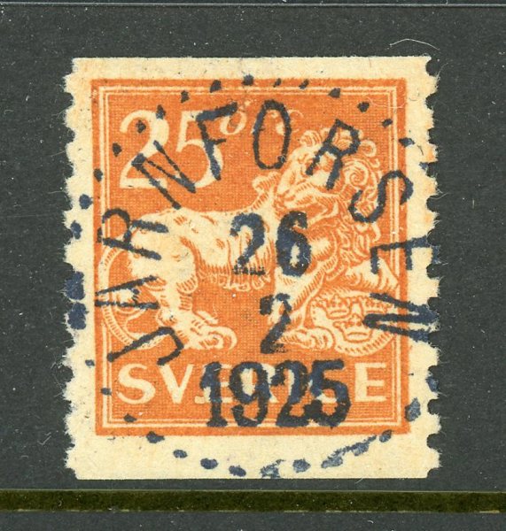 F147 Järnforsen 26.2.25, lyx-stämpel.