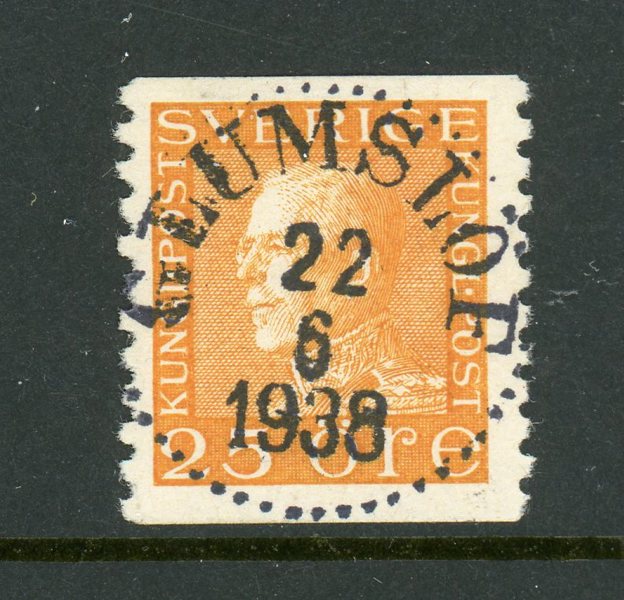 F184 Glumslöf 22.6.38, perfekt stämpel.