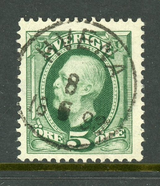F52b2 Hvena 8.6.92, lyx-stämplat ex med blekt huvud.