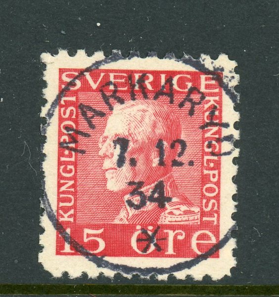 F177C Markaryd 7.12.34, pr-lyx på vitt papper.