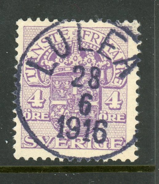 Tjänste 29 Luleå 28.6.16, lyx-stämplat ex.