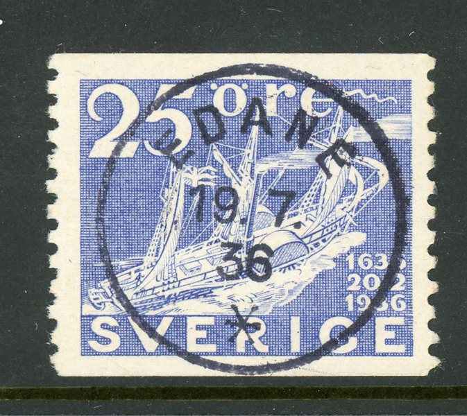 F250 Edane 19.7.36, perfekt stämpel