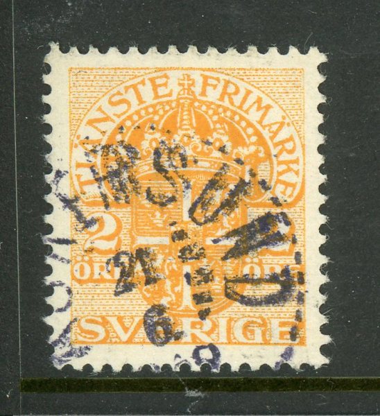 Tjänste 28vm Askersund 21.6.18, OMVÄND Krona, rep. hörntand.