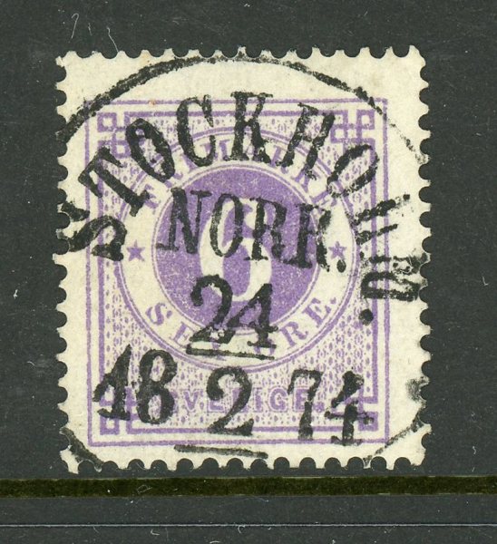 F20d Stockholm NORR 24.2.74, lyxstämplat ex.
