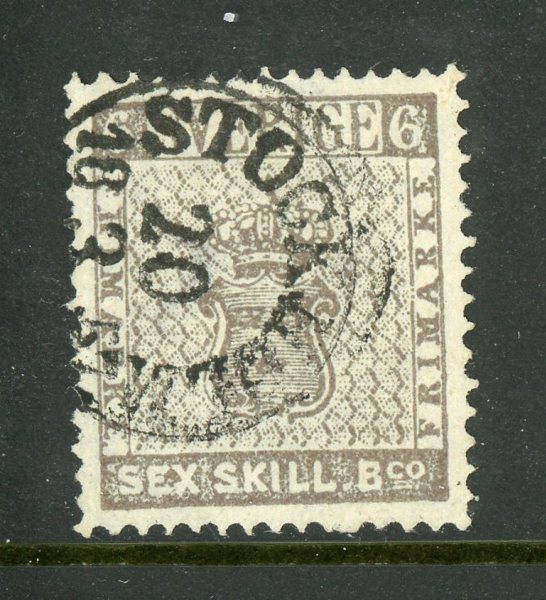 F3 Stockholm 20.3.57, vackert men omtandat ex.