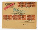 F142 i 10ex på Luftpost-brev till Tyskland 1925, Malmö 25.6.25