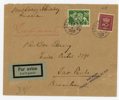 F237 och 163 på Luftpostbrev till Brasilien, Åtvidaberg 20.4.33.