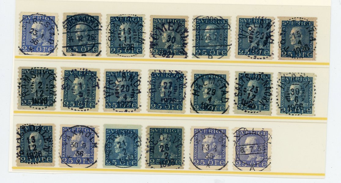 F183: 20ex med mest lyx-stämplar.