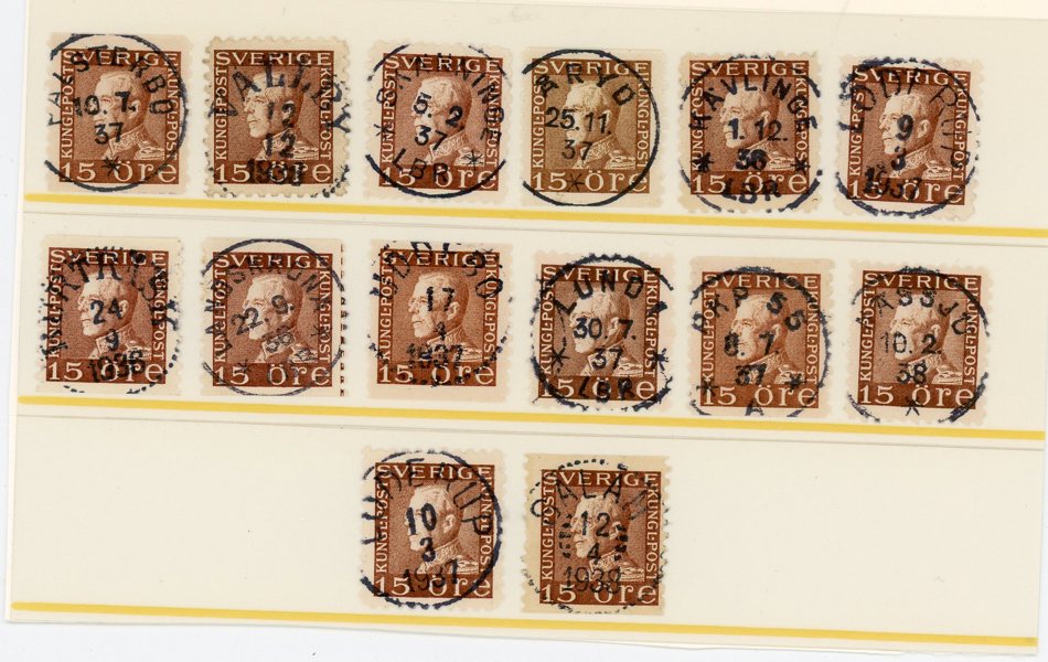 F178; 14ex med mest lyx-stämplar.