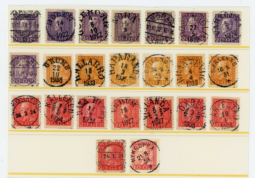 Profil Höger: 23ex med mest lyx-stämplar.