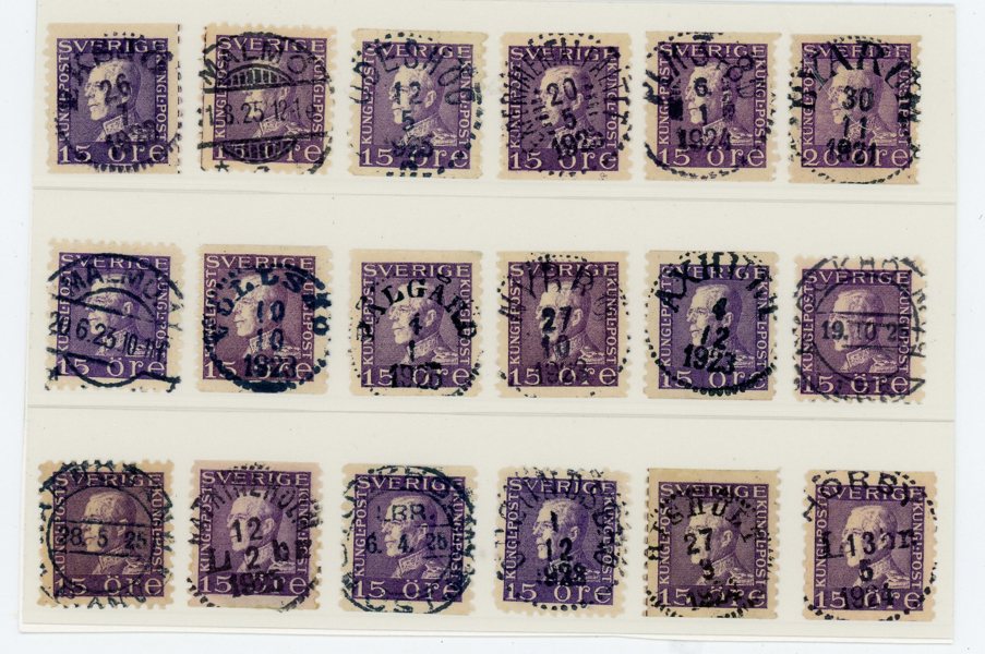 F175: 18ex med mest lyx-stämplar.