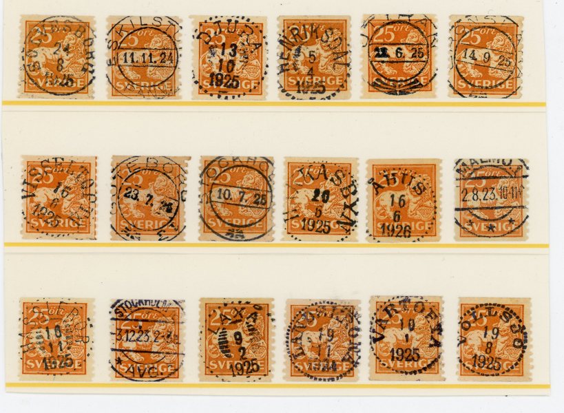 F147 18ex med mest lyx-stämplar.