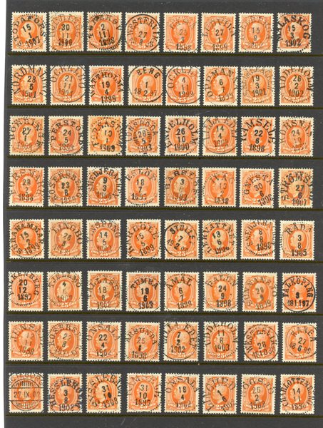 F57: 64ex med mest lyx-stämplar.