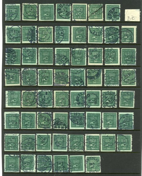 F165; tre visirblad med vattenmärken. Blandad kvalité.