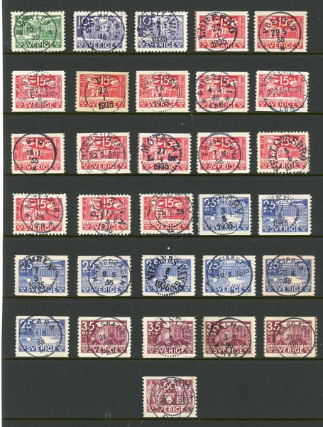 F240-245; 31ex med mest lyx-stämplar.