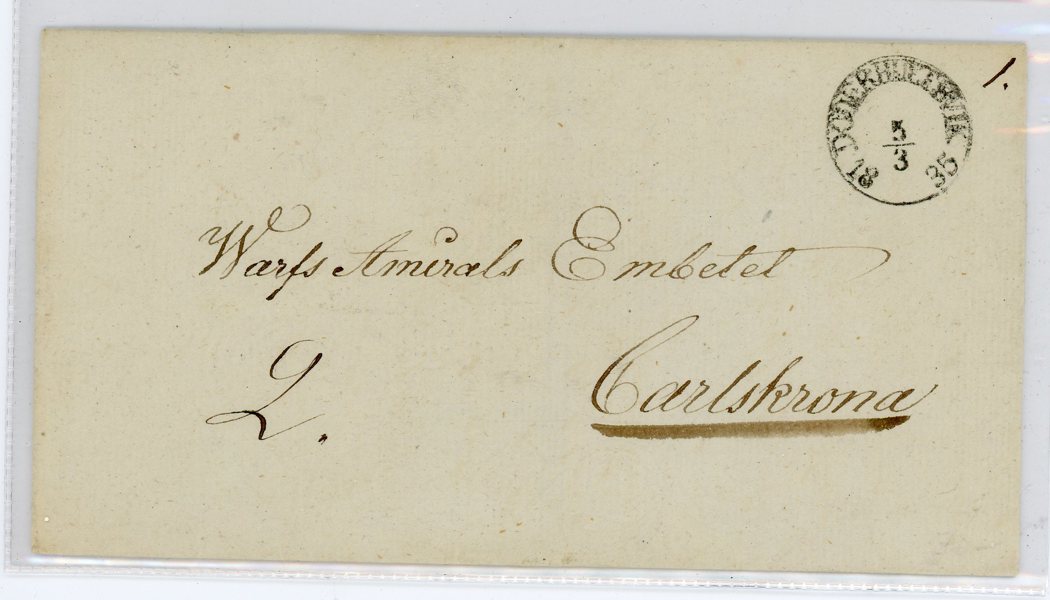 BÅG-STÄMPEL Döderhultsvik 5.3.35, prakt-brev.