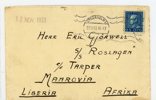 F183 Brev till LIBERIA, Stockholm 27.10.33, ankstpl, kt.