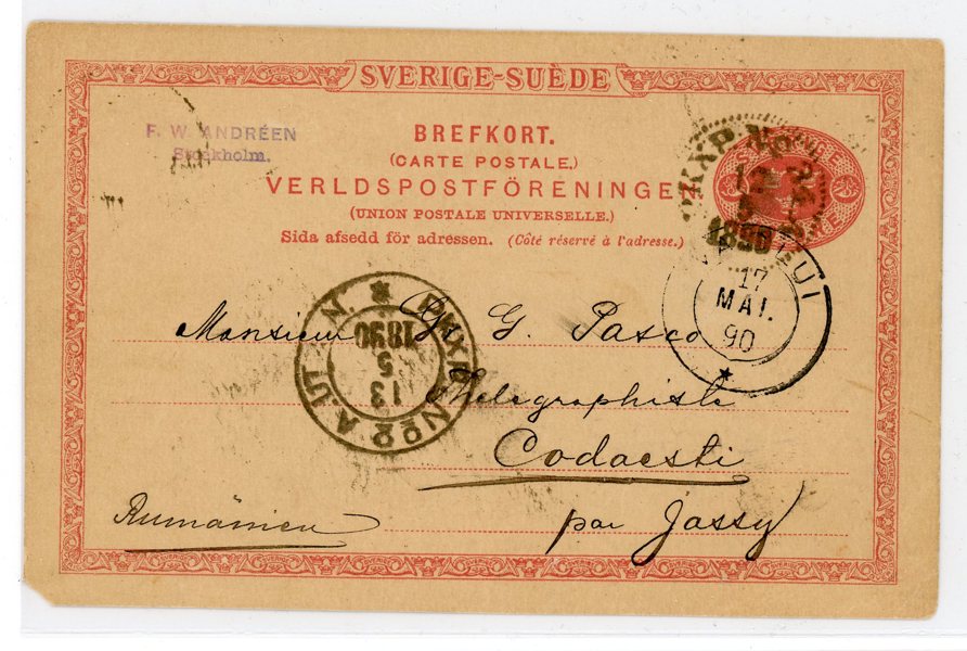 Bke10  till RUMÄNIEN, Pkxp No34A 12.5.90, ankstpl. R5!