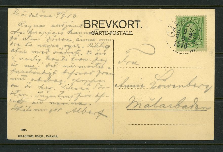 F52 Gärdslösa 9.9.10, prakt-vykort.