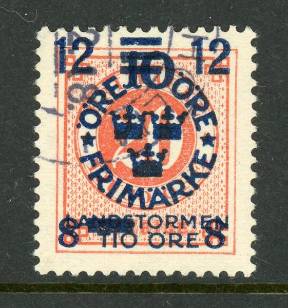 F132v2 Förskjutet påtryck, stämplat ex.