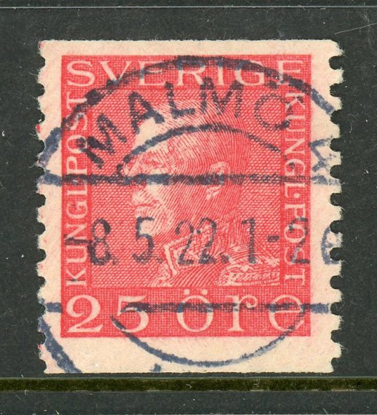 F182 Malmö 8.5.22, lyx-stämplat praktexemplar.