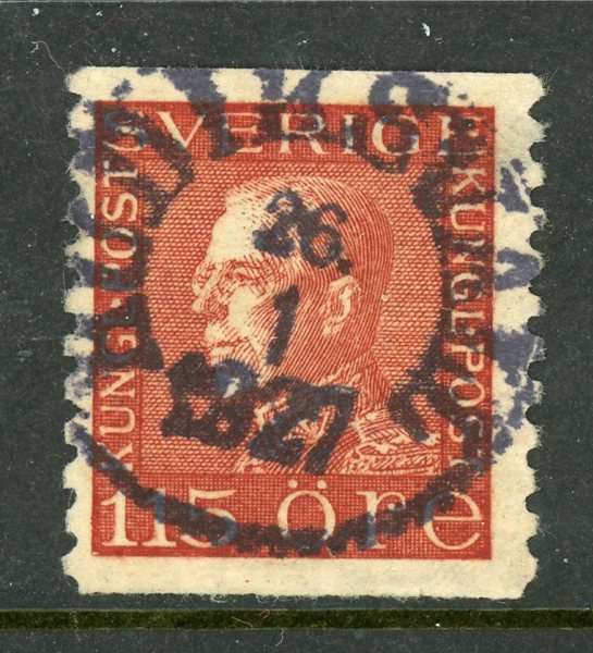 F194 Hudiksvall 26.1.27, lyx-stämpel.