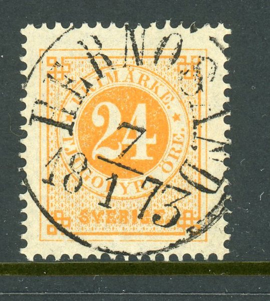 F24c Hernösand 7.1.73, praktexemplar! Mycket vackert!!