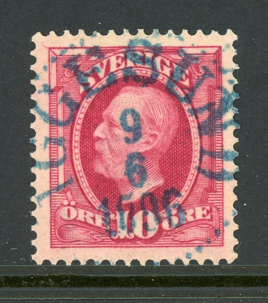 F54 Iggesund 9.6.06, pr-lyx med blå stämpel.