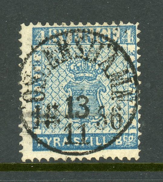 F2 Oskarshamn 13.11.56, lyx-stämpel.