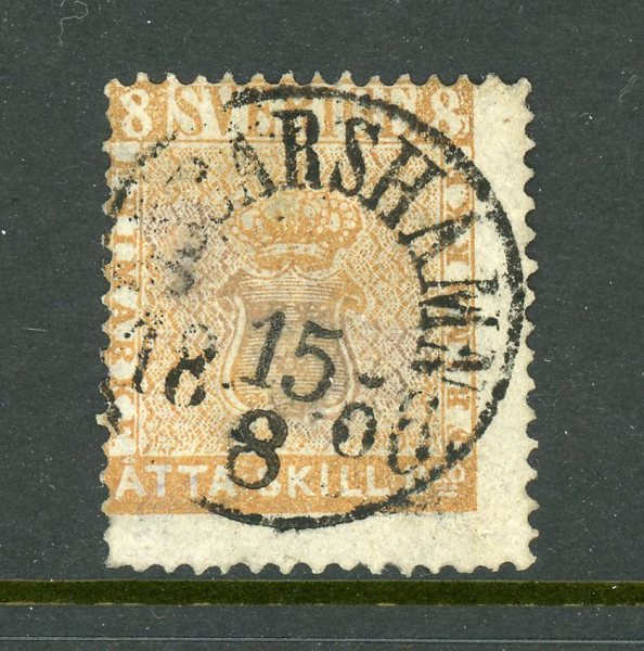 F4 Oscarshamn 15.8.58, praktstämplat, något oxiderat ex.
