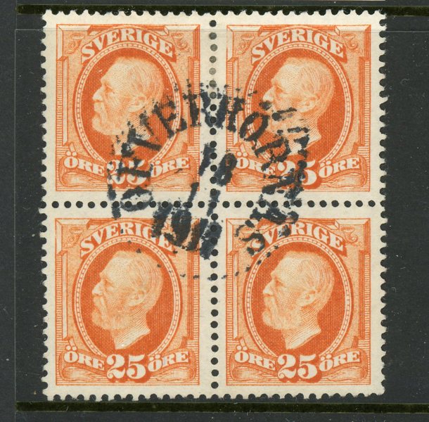 F67 FYR-BLOVK i pr-lyx, Öfverhörnäs 18.11.11. RARITET!!