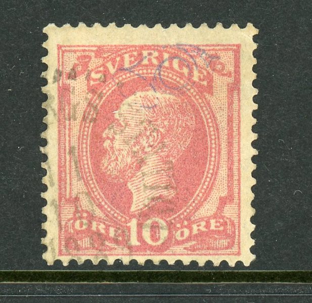 F45v Abklatsch av omvänt posthorn på framsidan. Utlåtande HOW