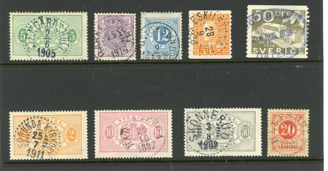 Qvicksund 1877 och Hardeberga 1887 samt sju andra ex.