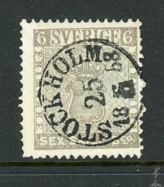 F3 Stockholm 25.5.58, sidvänd lyx-stämpel. Mycket vackert ex!