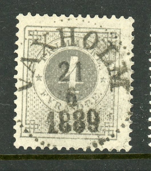 F42e Waxholm 21.6.89, lyx-stämplat ex, sign O.P.