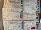 DDR: ca 100st Paket-adresskort till utlandet 60-70talen.