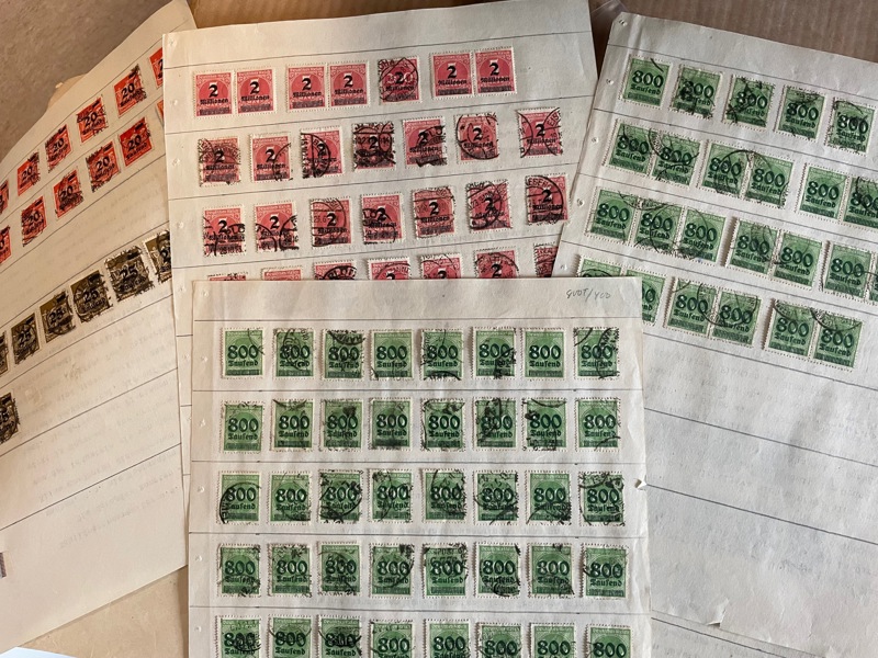 REICH INFLATION: genuin Sterbhus-lot.