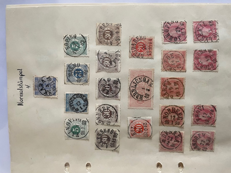 Stämpel-typer: samling med ca 375ex.