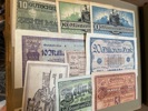 NOT-GELD: samling i special-pärm, ca 700-800 olika.